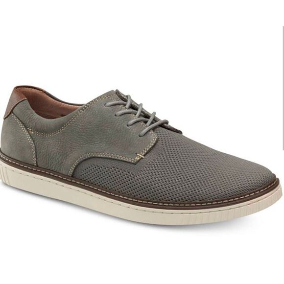 JOHNSTON & MURPHY Walden Mixed Media Oxfords in Graphite Grey Size 9M - Picture 1 of 5